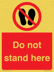 Do not stand here